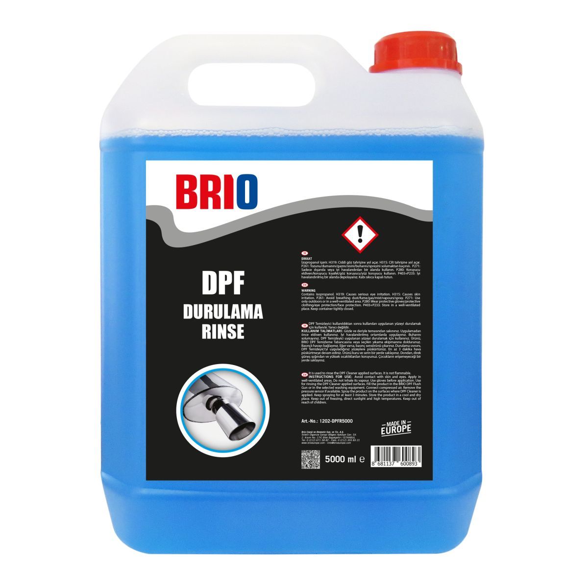 Brio Dpf Dizel Partikül Filtre Durulayıcı 5 L