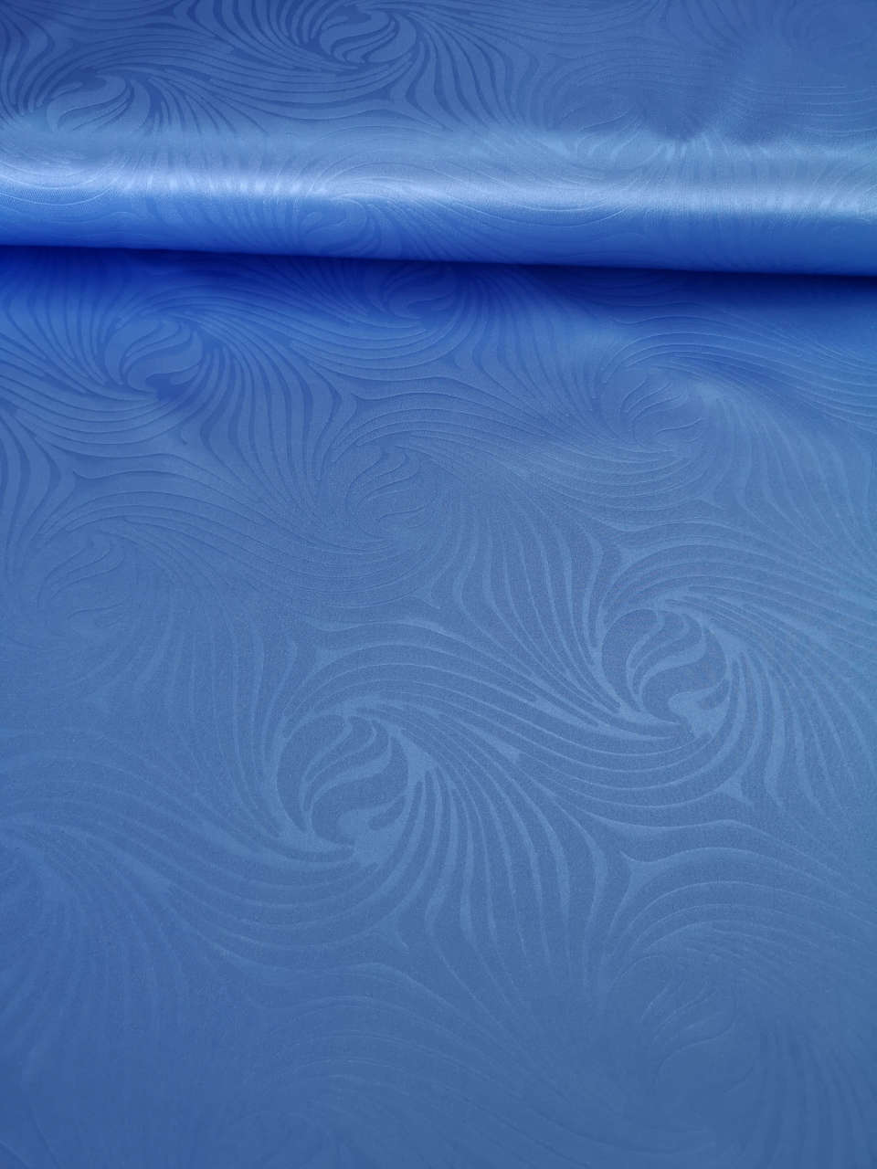 Mavi Dalgalar Masaörtüsü Kumaşı