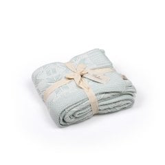 TA16016 Örgü Koltuk Şalı Su Yeşili