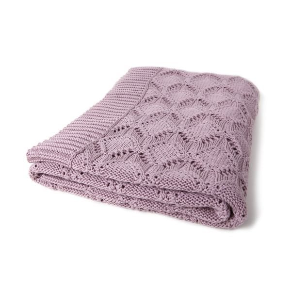 Tp12014 Örgü Koltuk Şalı Pudra