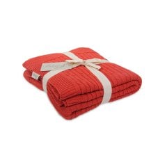 Örgü Koltuk Şalı Oranj