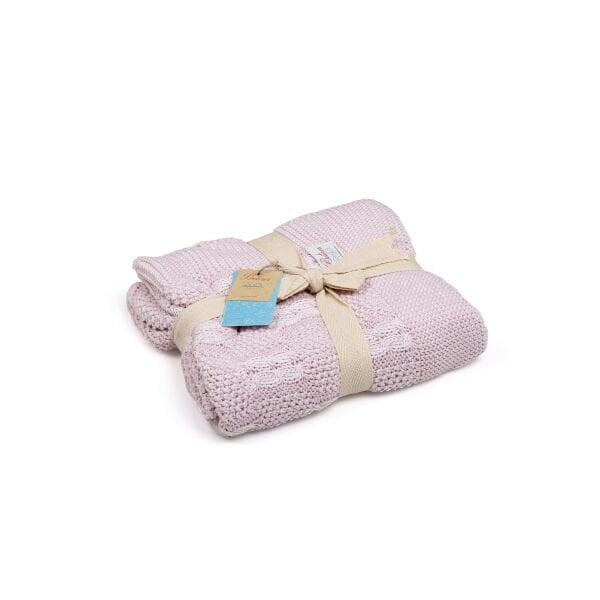 Bb11003 Örgü Bebek Battaniye Pembe