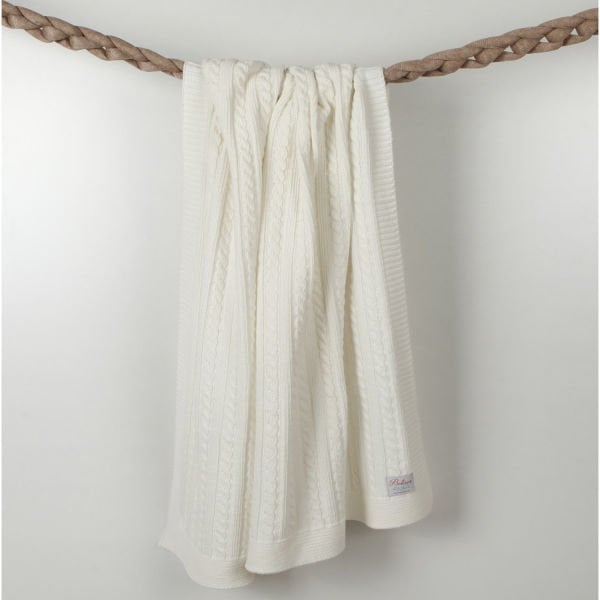Bb15003 Örgü Bebek Battaniye Ekru