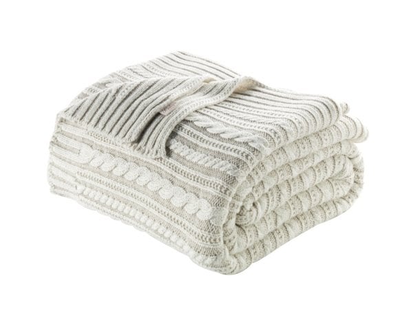 Ca18003 Örgü Battaniye Taş