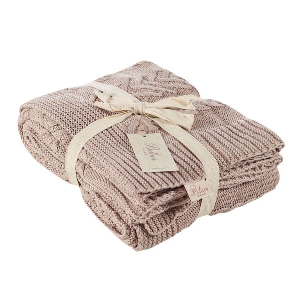 Tp21001 Örgü Koltuk Şalı BEJ