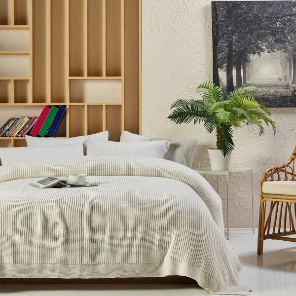 CAP2101 Örgü Battaniye Taş