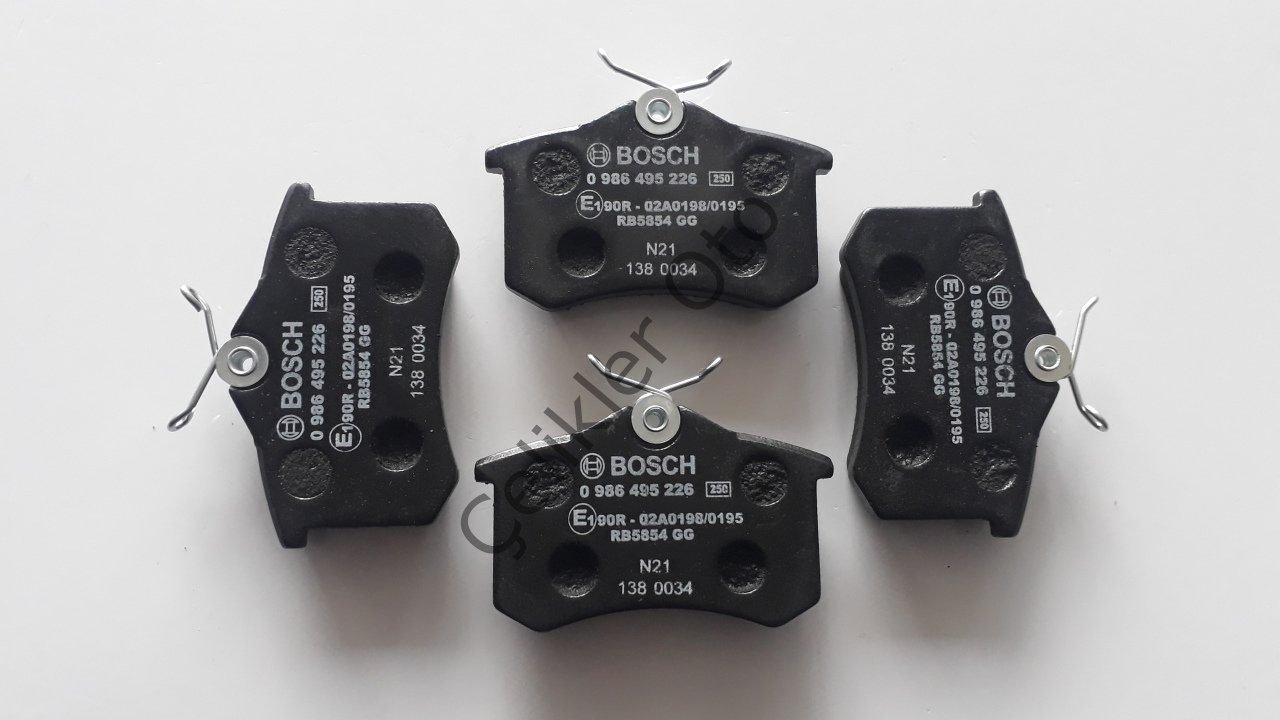 Arka Fren Balatası Megane 2 Fluence Latitude Megane 4 Scenic 7701207695