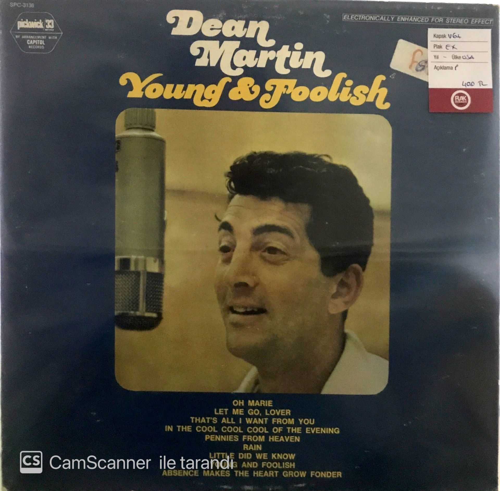 Dean Martin - Young & Foolish LP