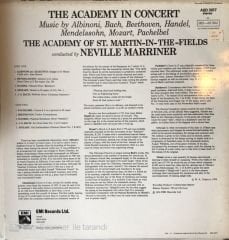 The Academy In Concert Neville Marriner Academy Of St. Martin In The Fields  LP