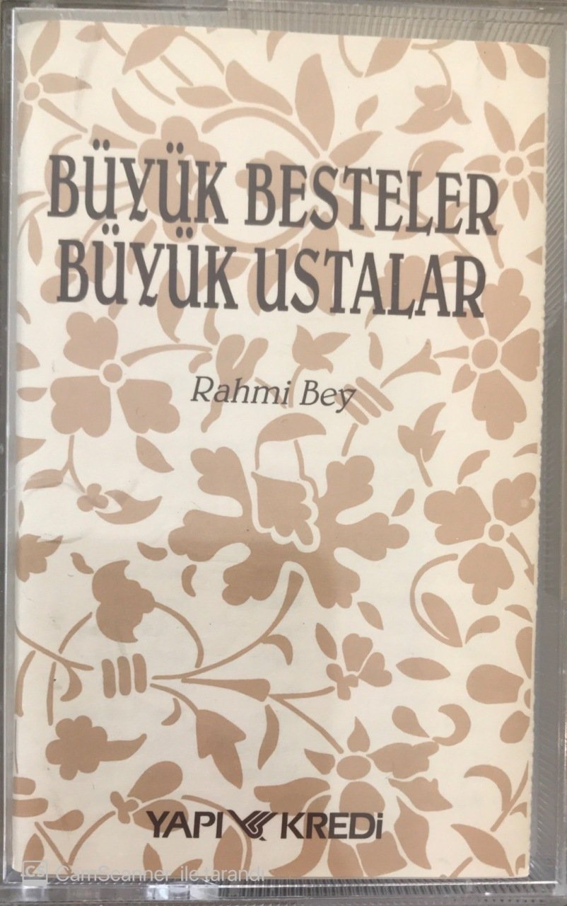 Büyük Besteler Büyük Ustalar Rahmi Bey 5/3 KASET