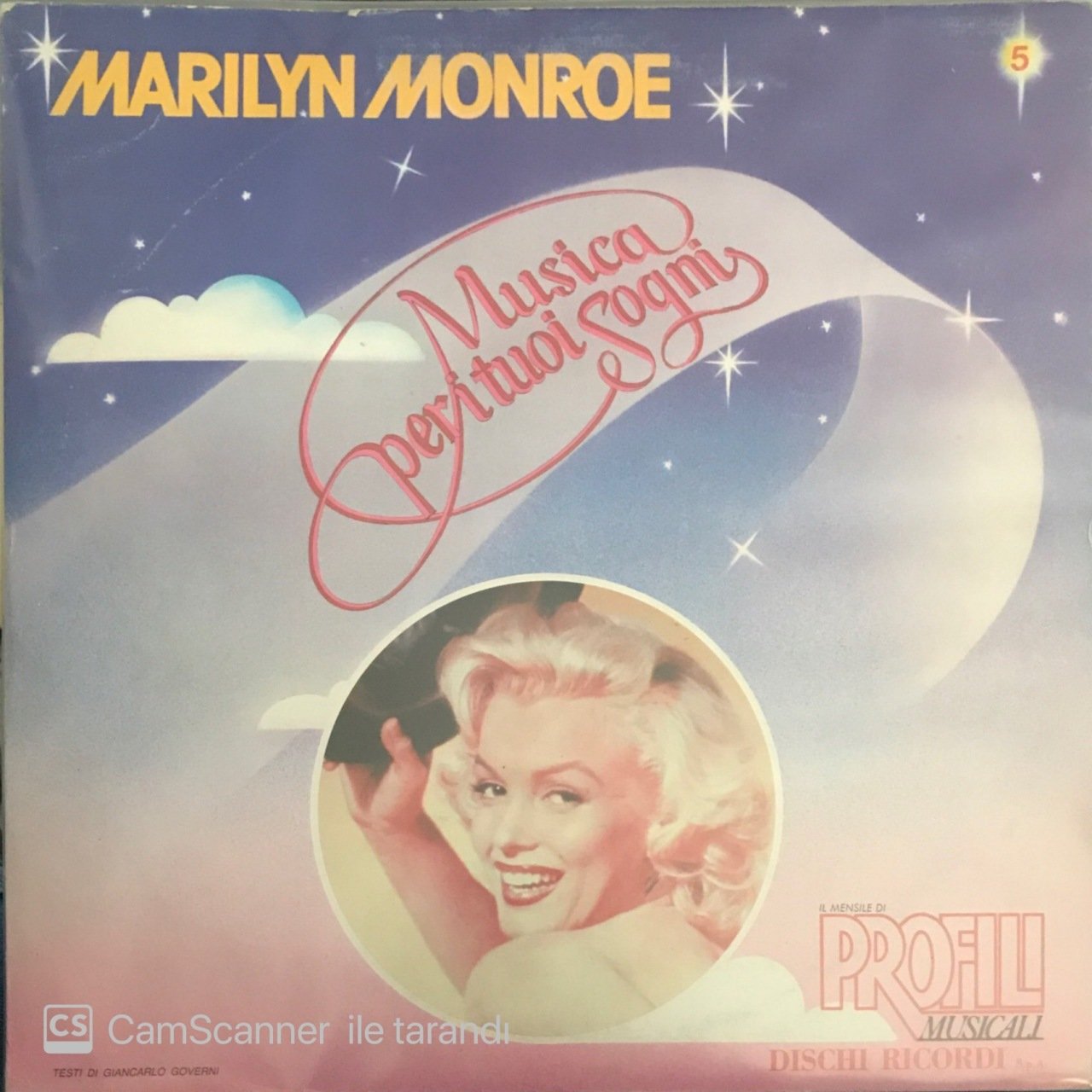 Marilyn Monroe Musica Peri Tuoi Sogni LP