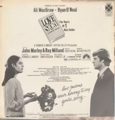 Music From The Original Soundtrack Of The Paramount Picture Love Story LP