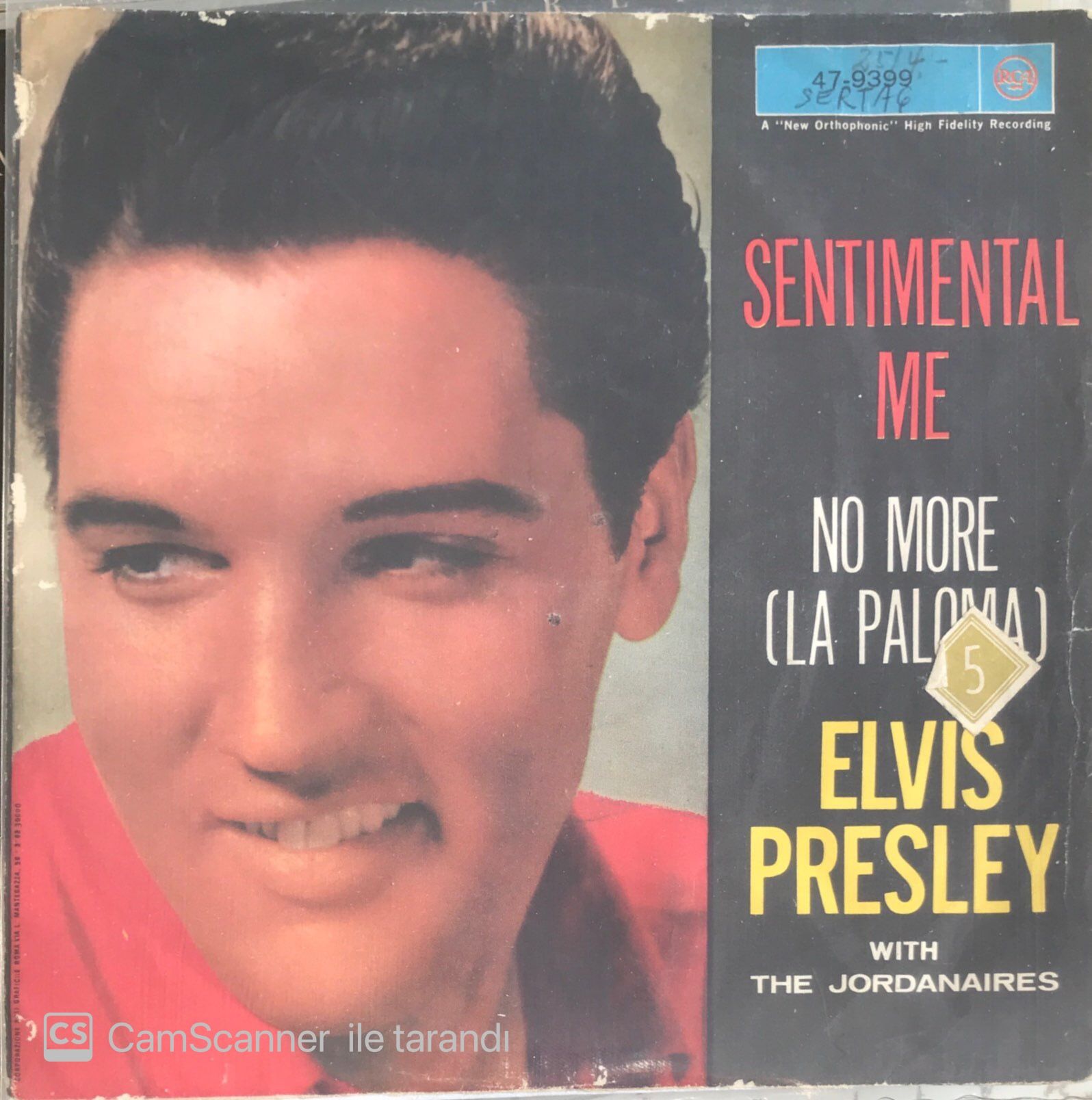 Elvis Presley - Sentimental Me 45lik