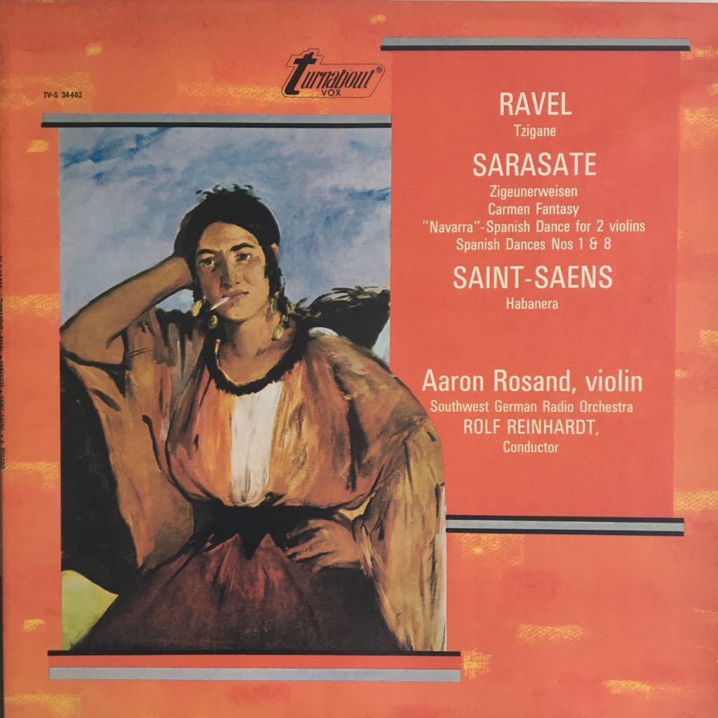 Ravel Sarasate Saint-Saëns Tzigane - Zigeunerweisen/Carmen Fantasy/''Navarra''-Spanish Dance For 2 Violins/Spanish Dances Nos 1 & 8  Habanera LP