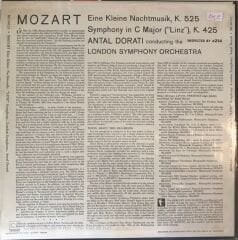 Mozart Eine Kleine Nachtmusik Symphony İn C Major (Linz) London Symphony Antal Dorati LP