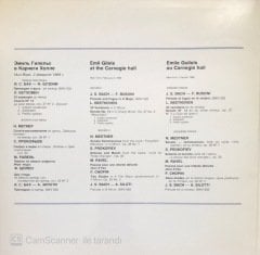 Emil Gilels At The Carnegie Hall LP