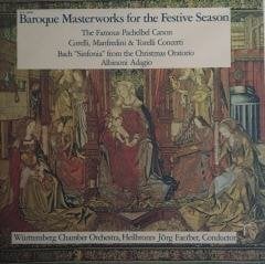 Württemberg Chamber Orchestra, Heilbronn Jörg Faerber ‎– Baroque Masterworks For The Festive Season LP