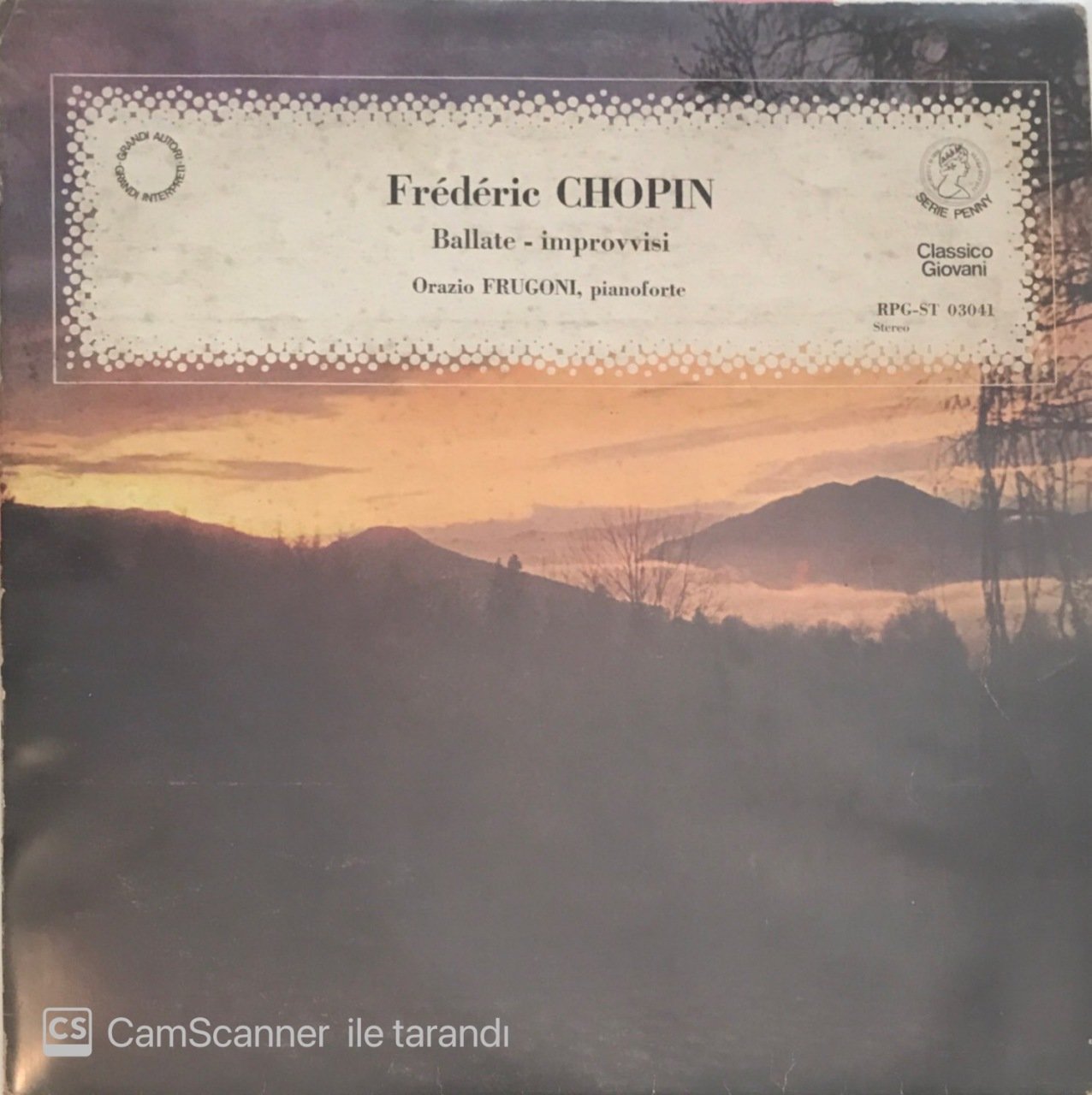 Frederic Chopin Ballate - Improvvisi LP