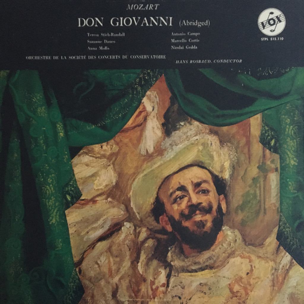 Mozart ‎ Don Giovanni (Abridged) LP