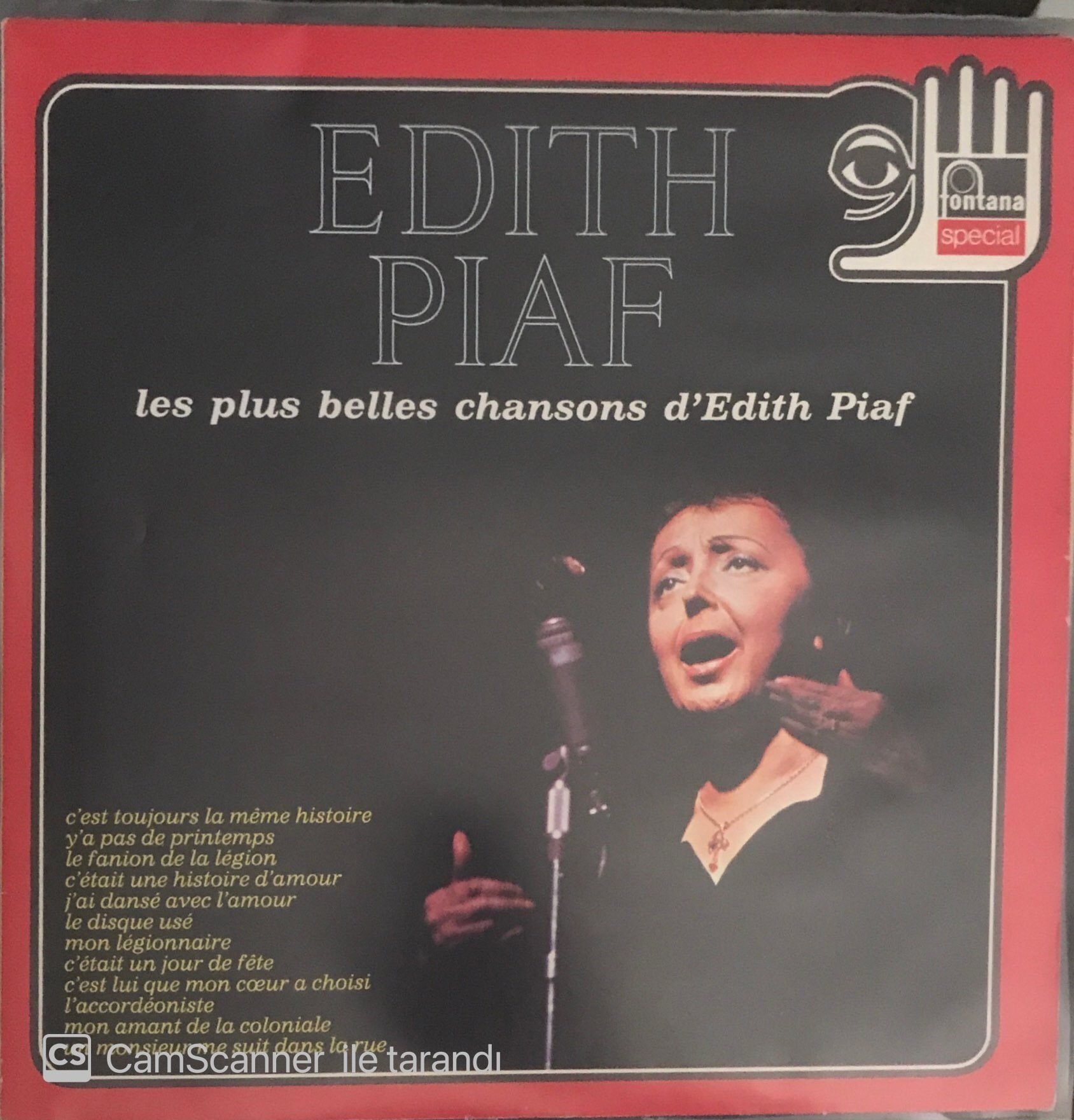 Edith Piaf Les Plus Belles Chansons d'Edith Piaf LP