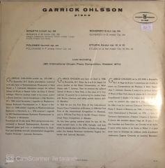 Garrıck Ohlsson - Chopin Works Recorded Live LP