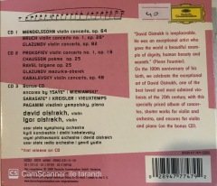 David Oistrakh Concertos And Encores CD