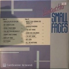 Greatest Hits Small Faces LP