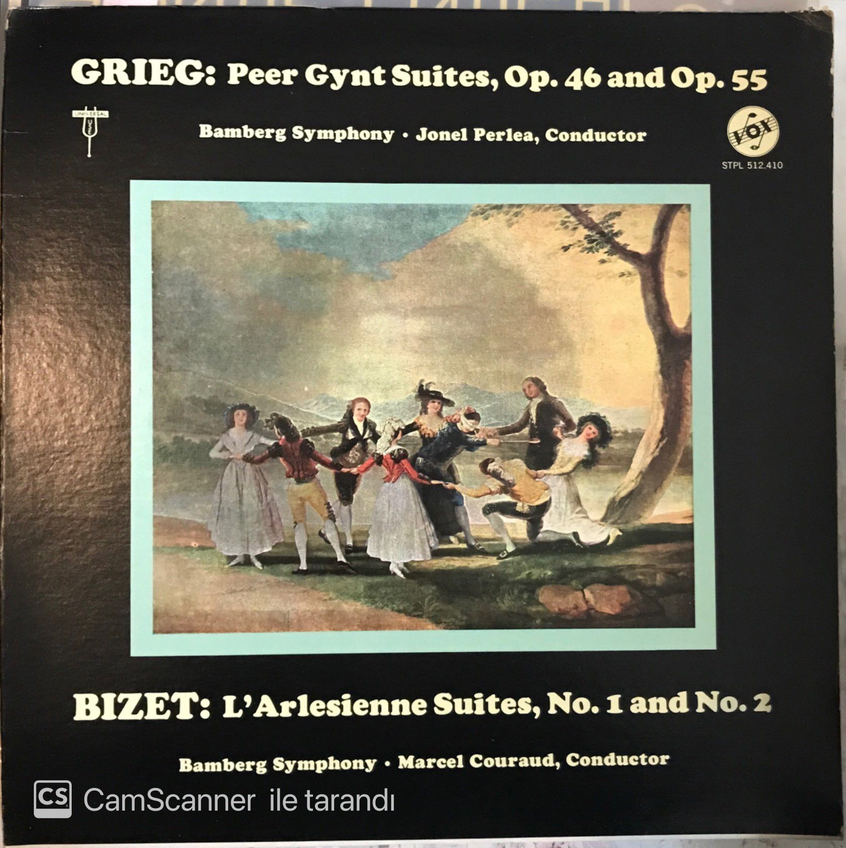 Grieg - Bizet  Jonel Perlea / Marcel Couraud / Bamberg Symphony Peer Gynt Suites, Op. 46 And Op. 55 / L'Arlesienne Suites, No. 1 And No. 2 LP