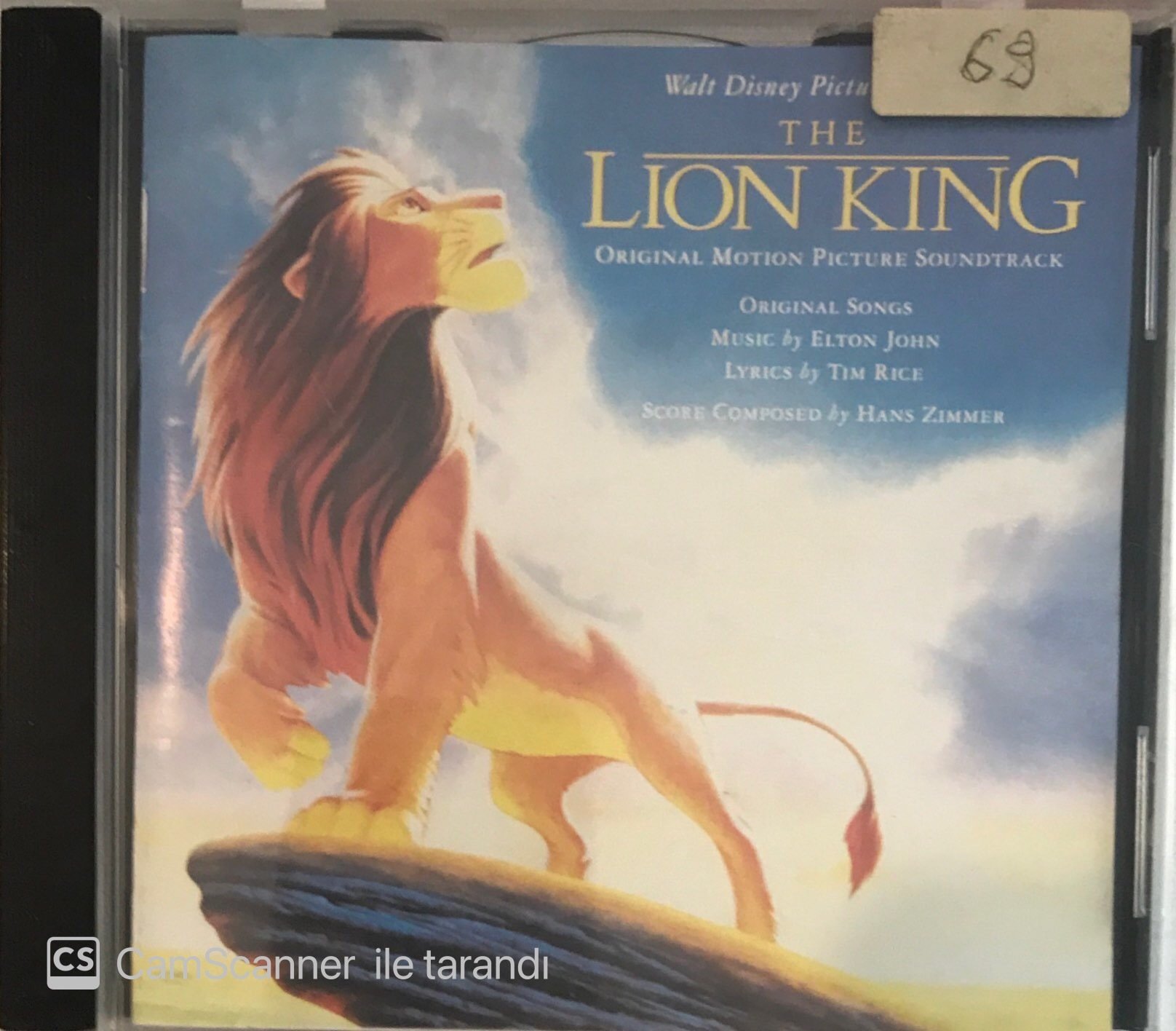 The Lion King Soundtrack CD