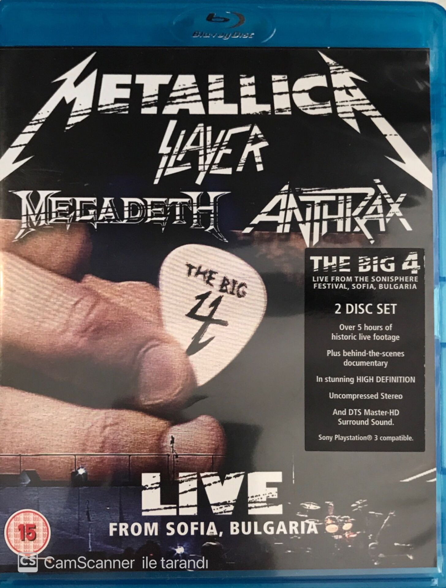 The Big 4 Metallica Slayer Megadeth Anthrax DVD