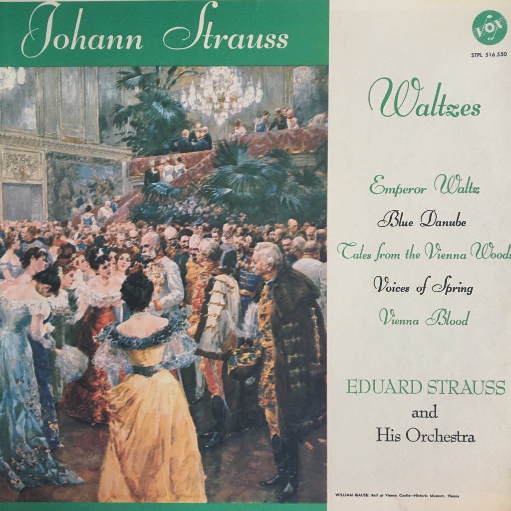 Johann Strauss Eduard Strauss And His Orchestra ‎ Strauss Concert LP