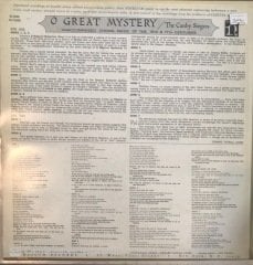 O Great Mystery Unaccompanied Choral Music Of The 16th And 17th Century LP