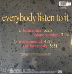 Cappella - Everybody Listen To İt Maxi