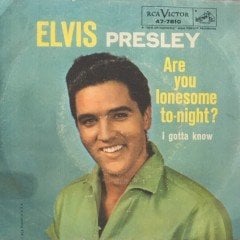 Elvis Presley Are You Lonesome To-Night ? 45 lik