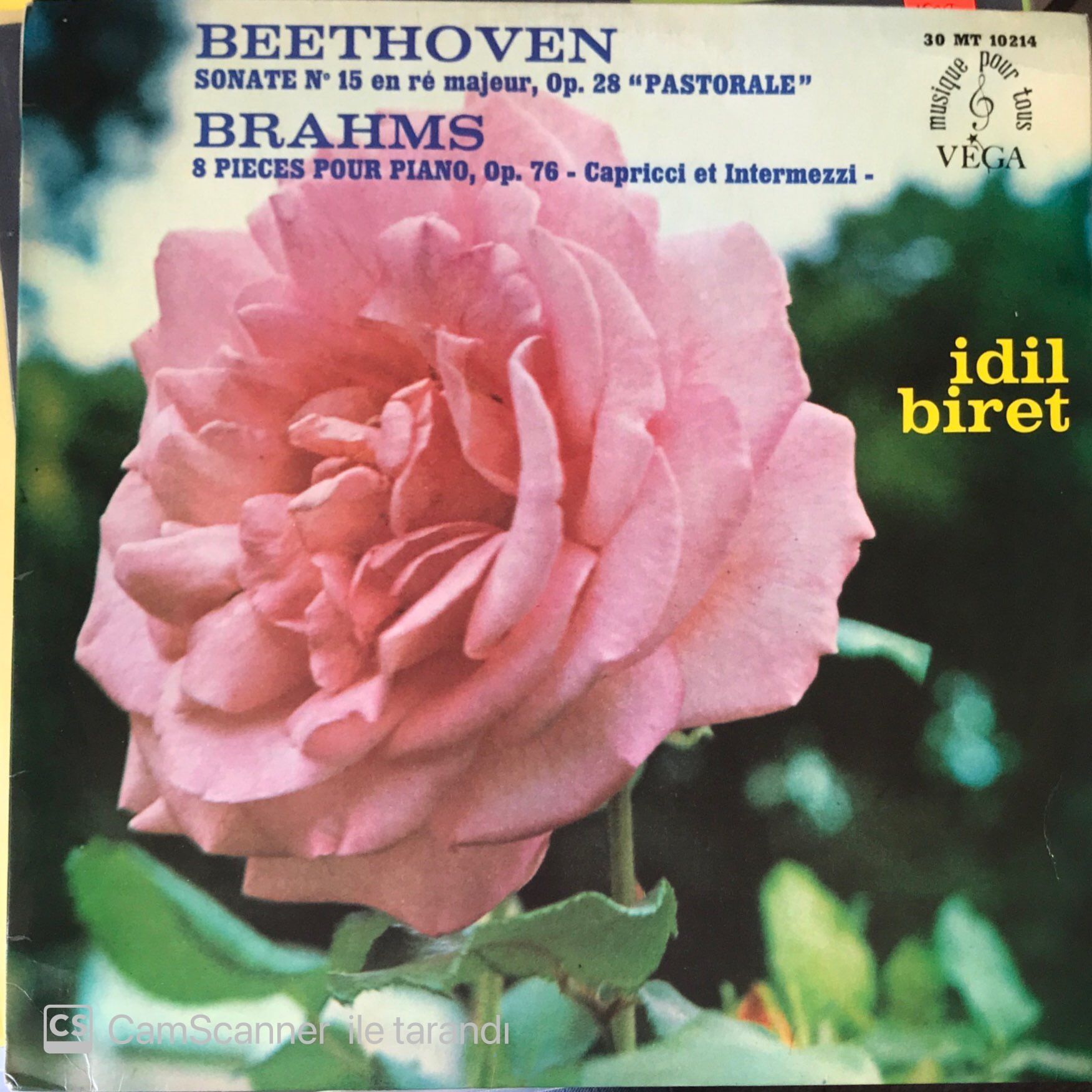 İdil Biret - Beethoven/ Brahms - Sonate N' 15 / 28 Pieces Pour Piano LP