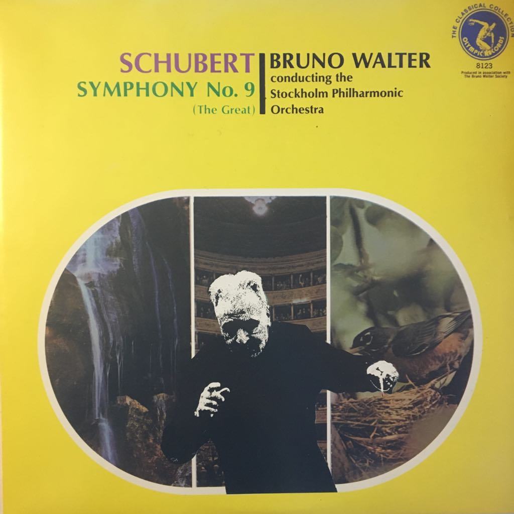 Schubert, Bruno Walter, Stockholm Philharmonic Orchestra ‎ Symphony Nº9 In C LP