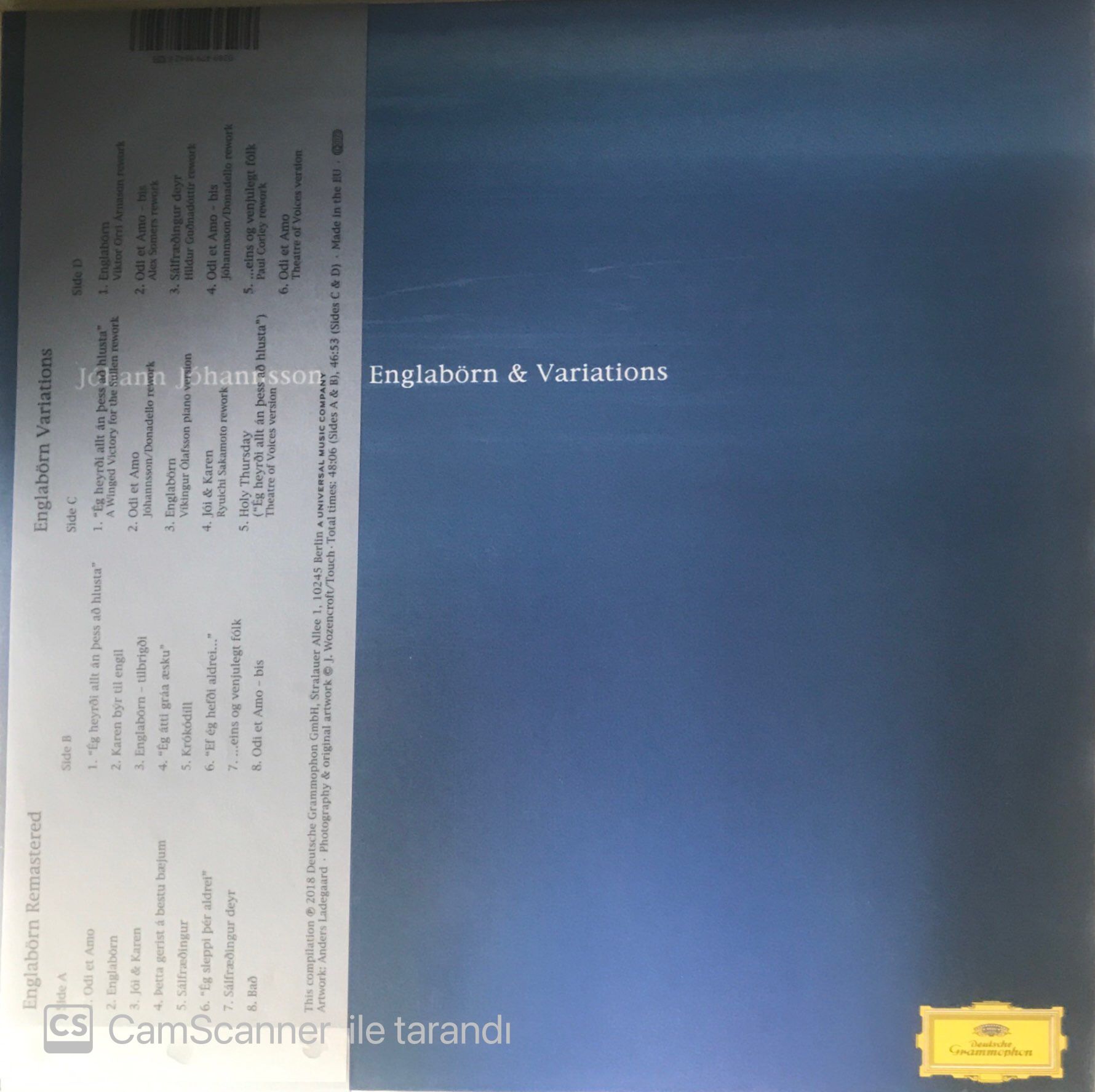 Johann Johannsson Englabörn & Variations Double LP