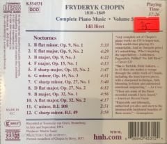 Fryderyk Chopin Nocturnes Volume 1 Idil Biret Volume 5 CD