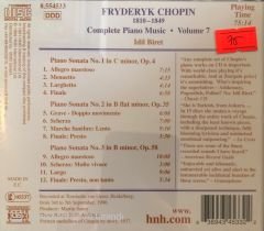 Fryderyk Chopin Piano Sonatas Idil Biret Volume 7 CD