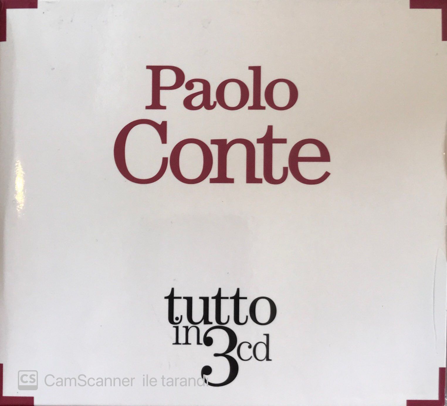 Paolo Conte Tutto In 3 CD Box