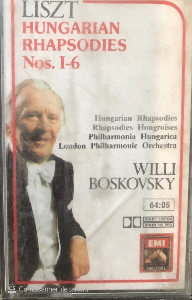 Will Boskovsky Hungarian Rhapsodies Nos.1-6 KASET