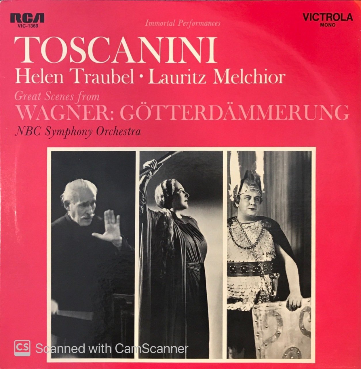 Toscanini Helen Traubel - Lauritz Melchior Great Scenes From Wagner : Götterdammerung LP