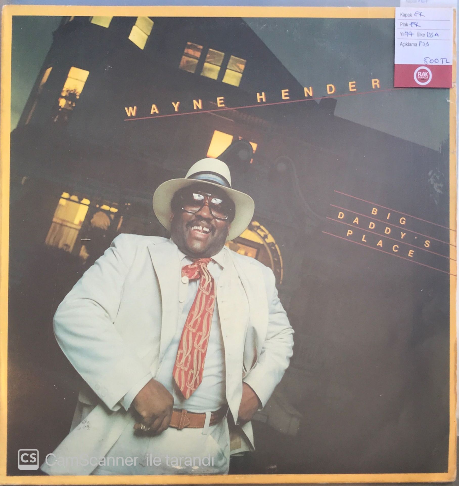 Wayne Hender - Big Daddy's Place LP