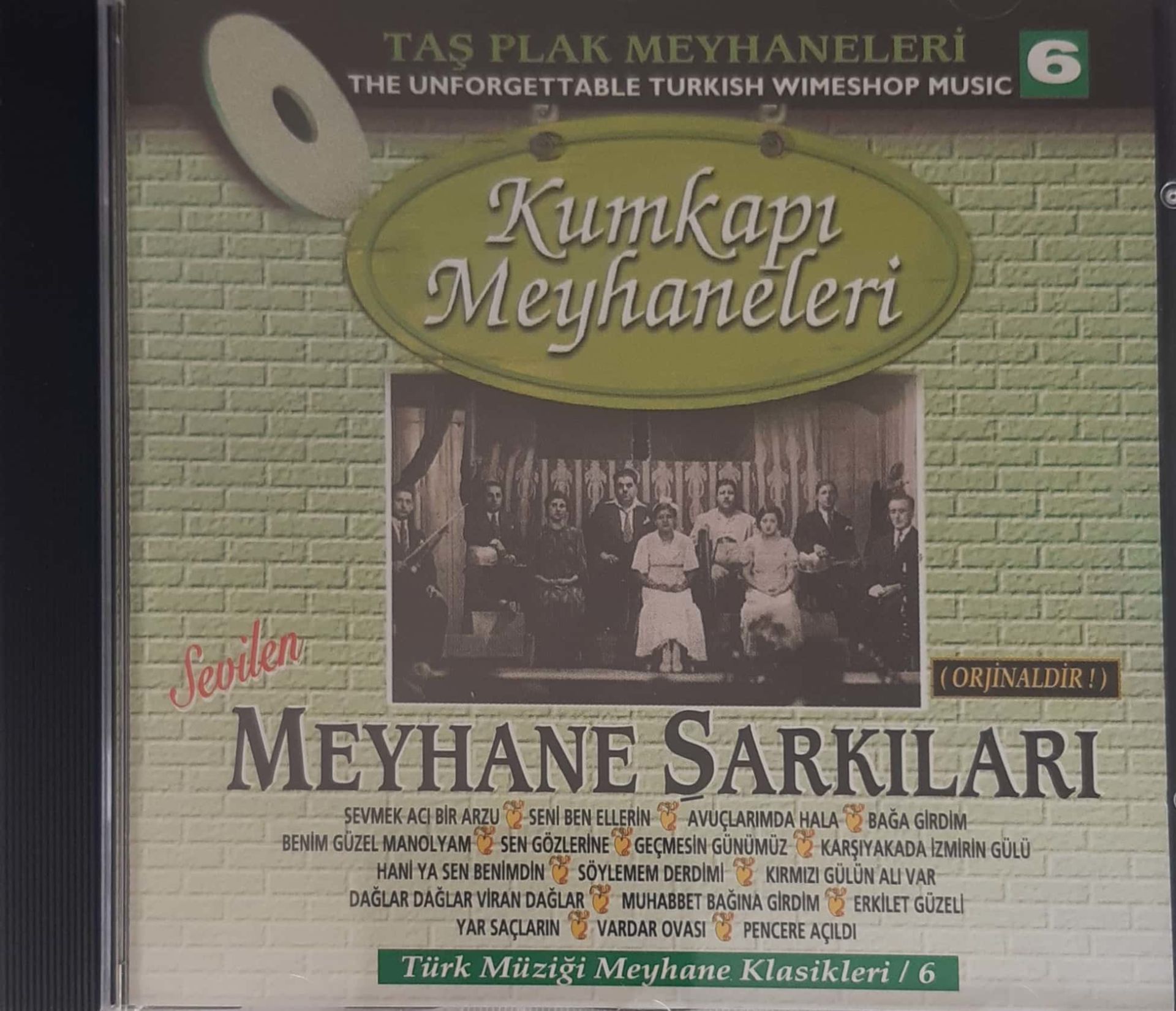 Kumkapı Meyhaneleri Sevilen Meyhane Şarkıları CD