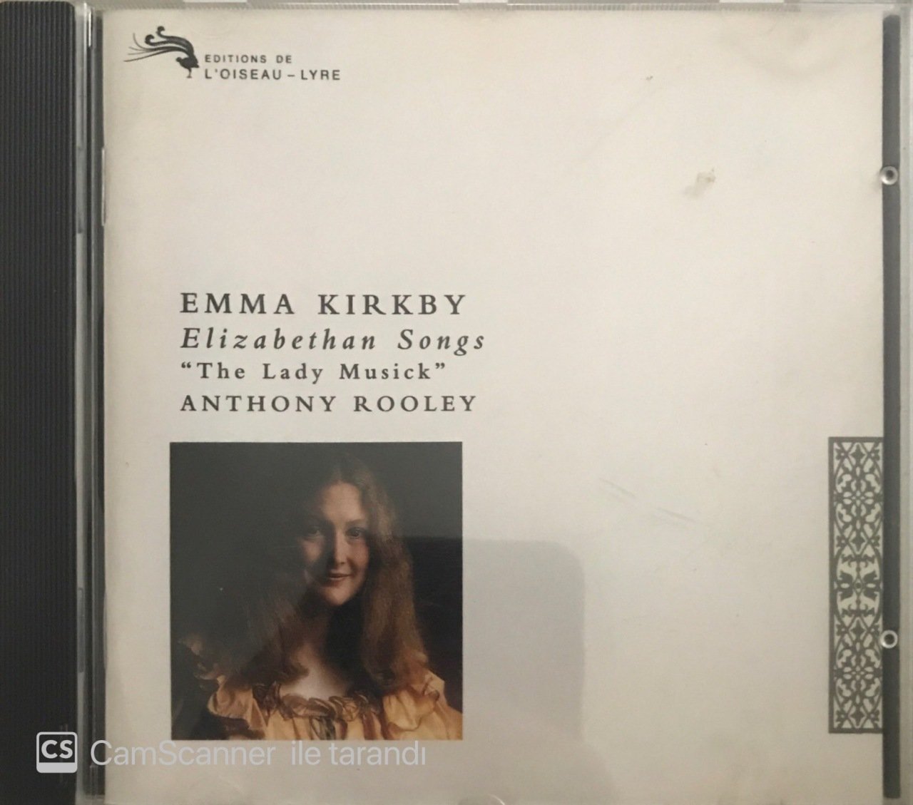 Elizabethan Songs Emma Kirkby Anthony Rooley CD