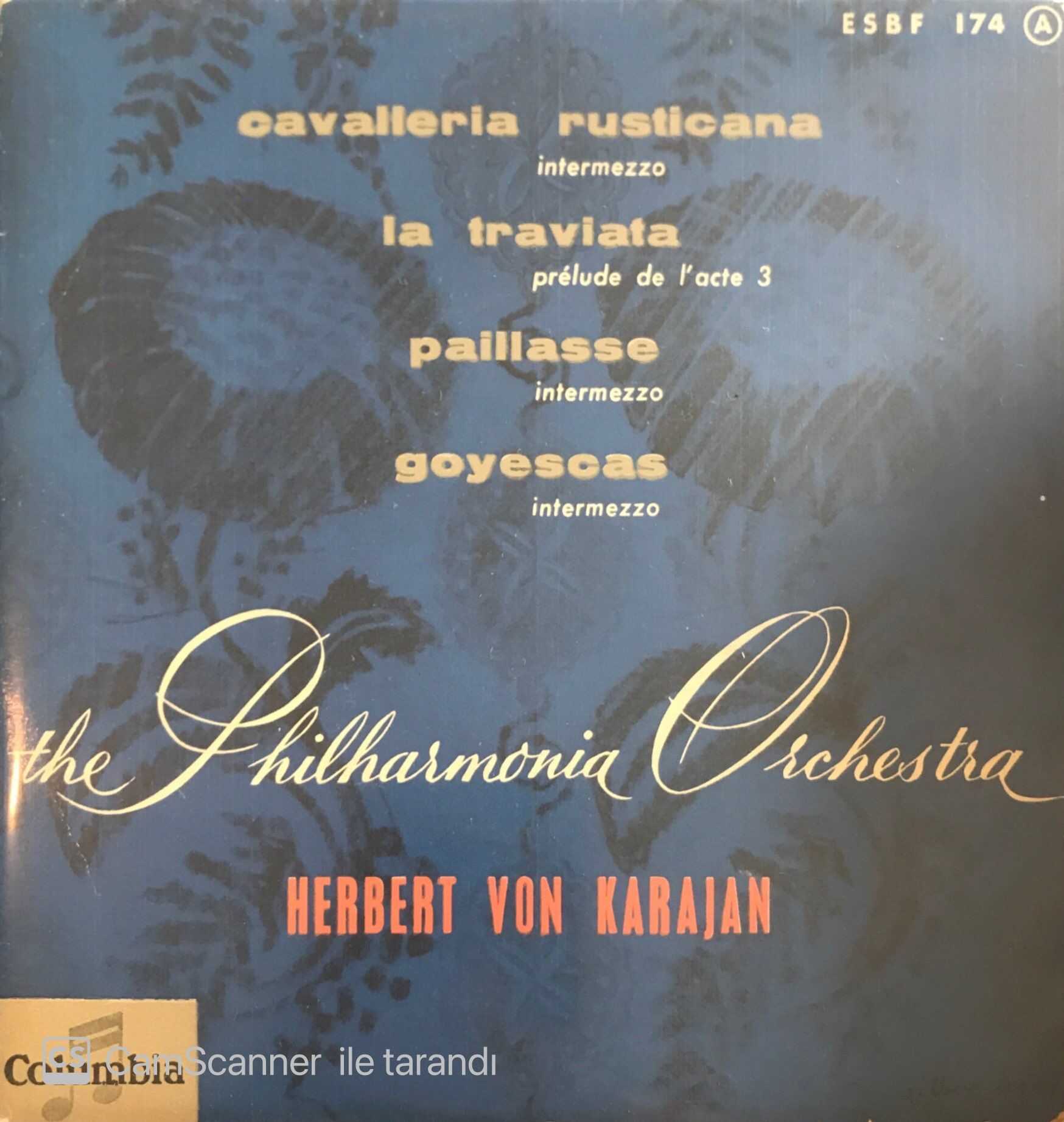 The Phılharmonia Orchestra Herbert Von Karajan 45lik