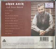 Onur Akın Aşk Bize Küstü CD