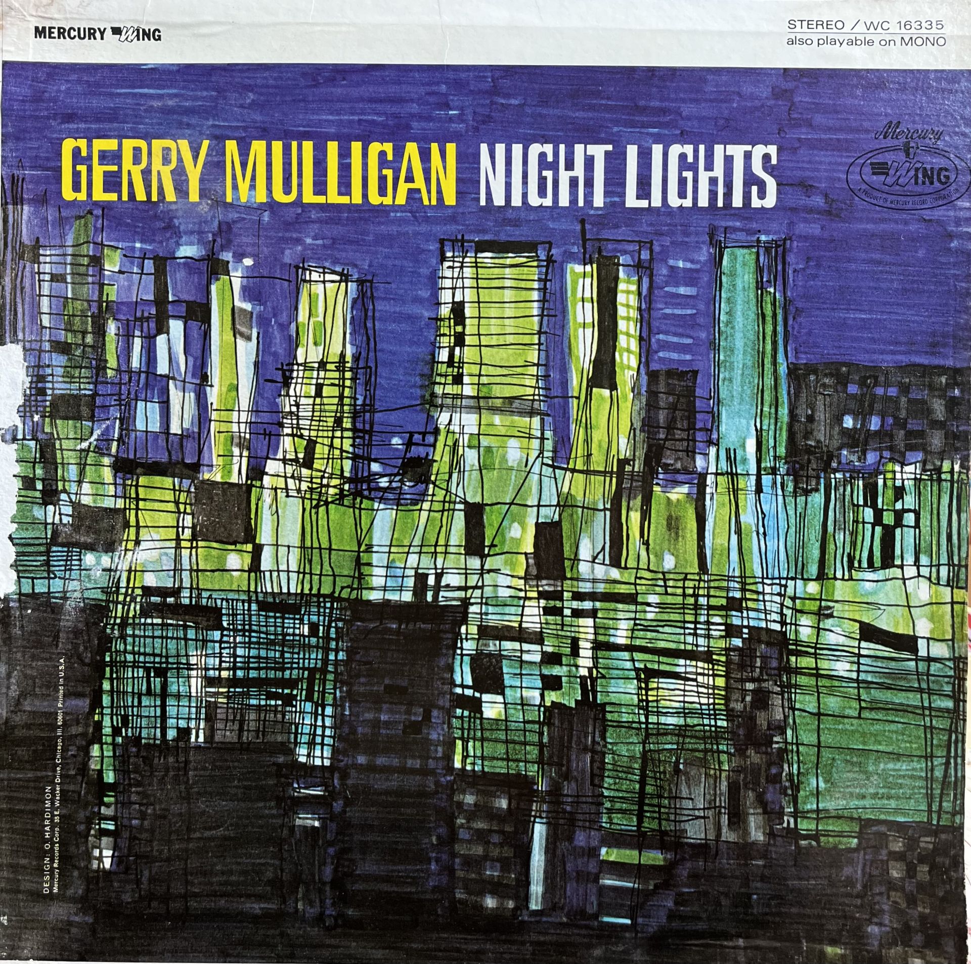 Gerry Mulligan - Night Lights LP