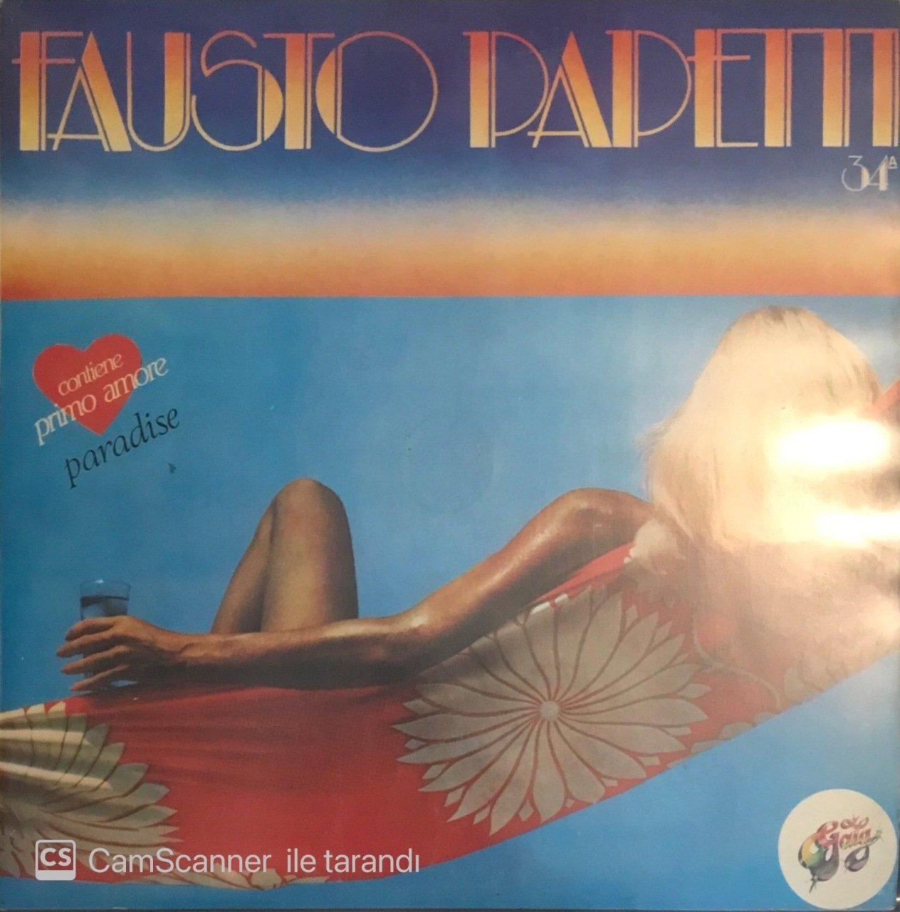 Fausto Papetti 34a Contiene Primo Amore LP