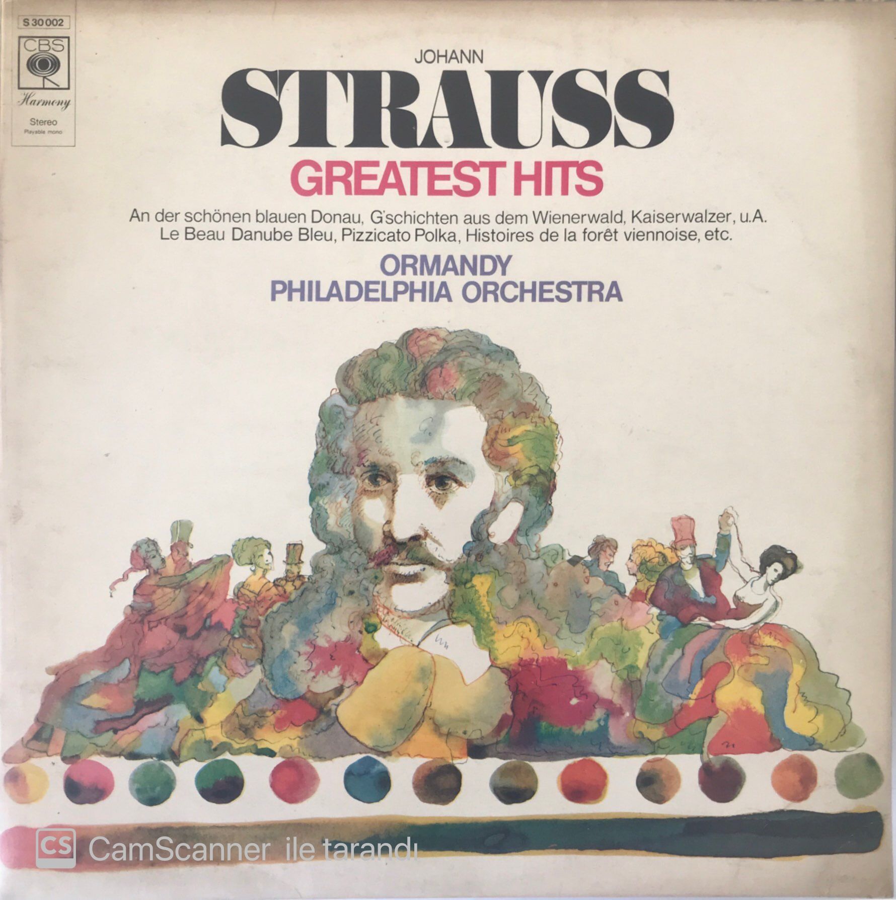 The Philadelphia Orchesta Eugene Ormandy Johann Strauss' Greatest Hits LP